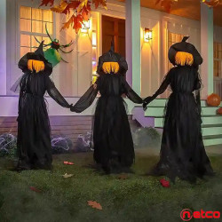 Evergreen Juego de 3 brujas LED negras de Halloween