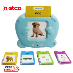 🗣️ 112 Cards 224 Words Pocket English Voice Flash Cards – Interactive Learning Toy for Kids 🎓