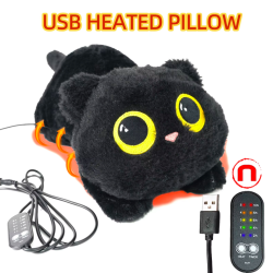 Almohadilla calefactora de gato bonito