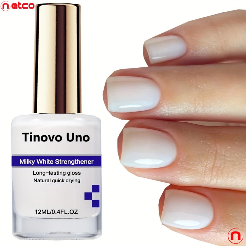 Fortalecedor de uñas Tinovo Uno Milk White de 0.41 oz Fortalecedor de uñas Tinovo Uno Milk White de 0.41 oz