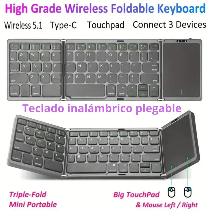 Teclado inalámbrico plegable Teclado inalámbrico plegable
