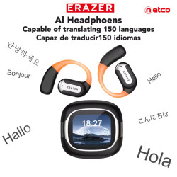 Auriculares Bluetooth ERAZER XF32 – Traducción en Tiempo Real + Bajos Potentes para Deporte y Viajes