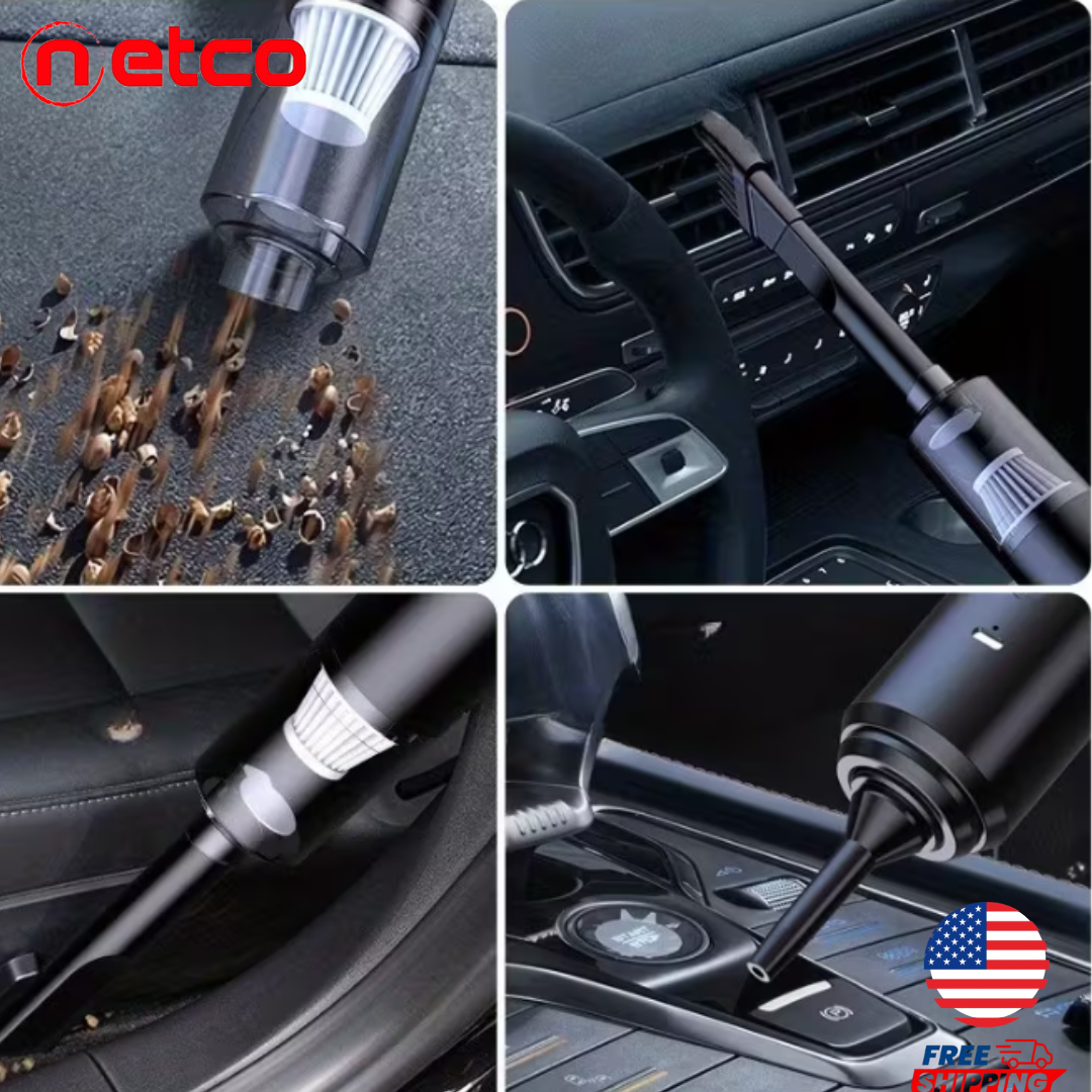✨ “Aspiradora de Mano Inalámbrica Súper Potente | Limpieza Profunda para Coche y Hogar en Segundos”