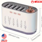 “Humidificador Ultrasónico 5 en 1 ️✨ | Aromaterapia, Luces LED Mágicas & Niebla Relajante para Hogar u Oficina”