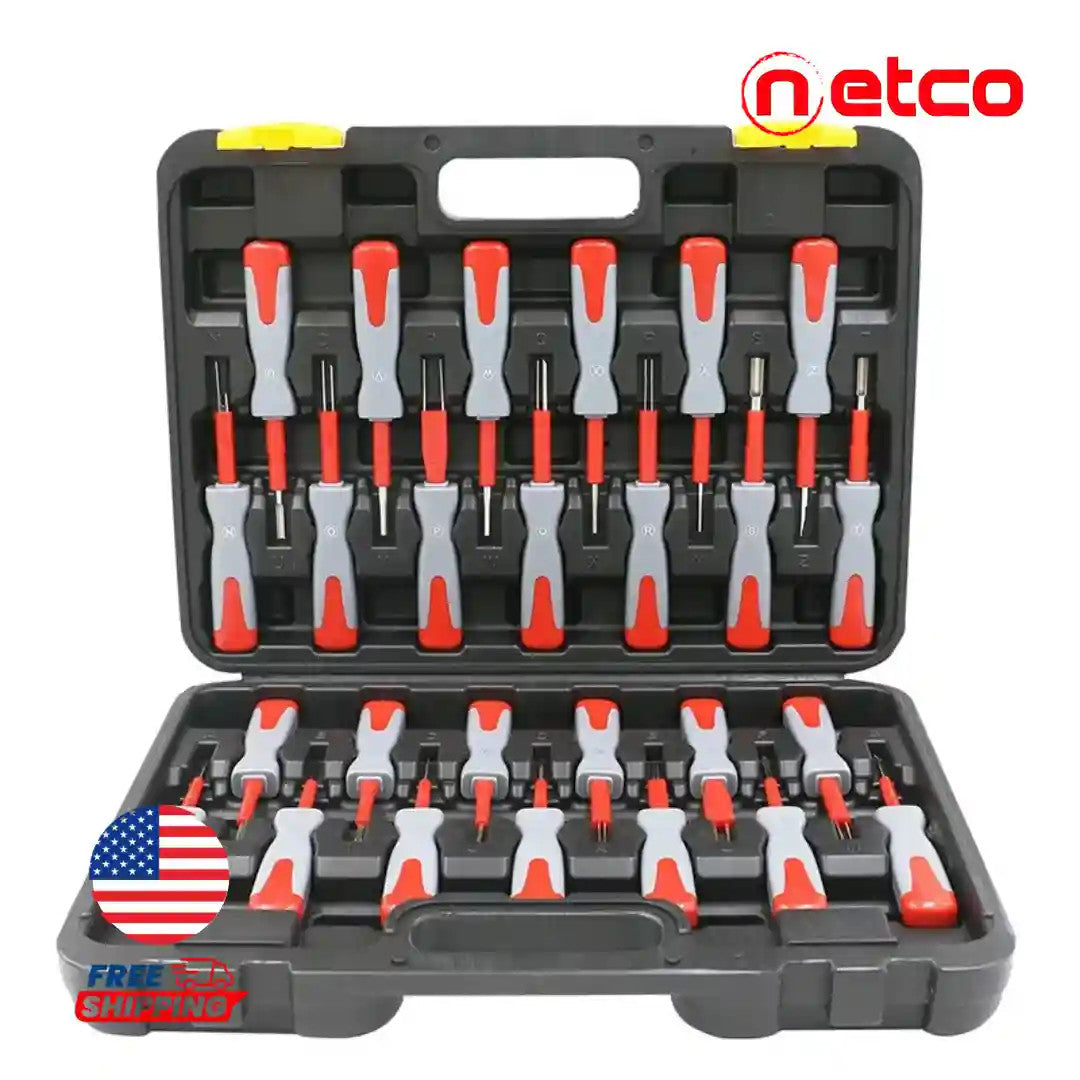 ✨ Professional Automotive Terminal Removal Tool Kit – 23 Pieces Stainless Steel, Non-Slip and Durable ⚡