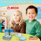 ️ 112 Cards 224 Words Pocket English Voice Flash Cards – Interactive Learning Toy for Kids