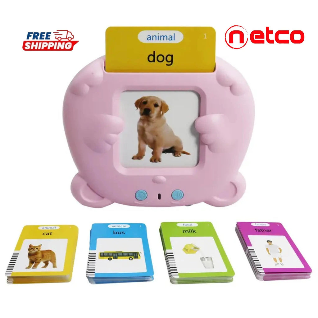 ️ 112 Cards 224 Words Pocket English Voice Flash Cards – Interactive Learning Toy for Kids