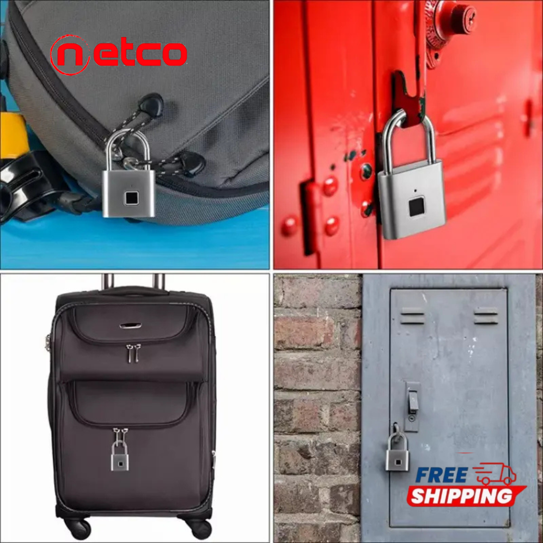 Candado inteligente con huella dactilar – Desbloqueo en 1 segundo, recargable e impermeable
