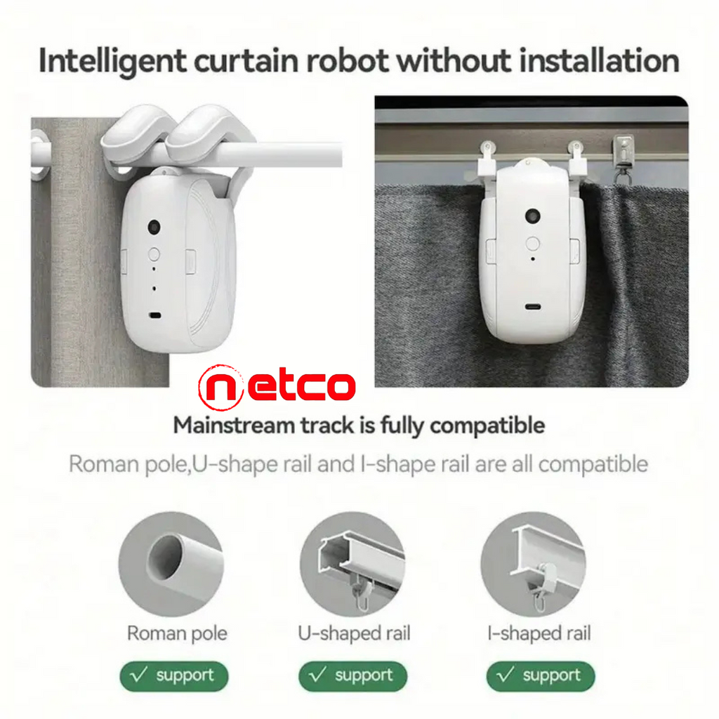 Tuya Smart Curtain Opener – Automatic WiFi Control | Comfort, Style & Smart Living at Home ✨
