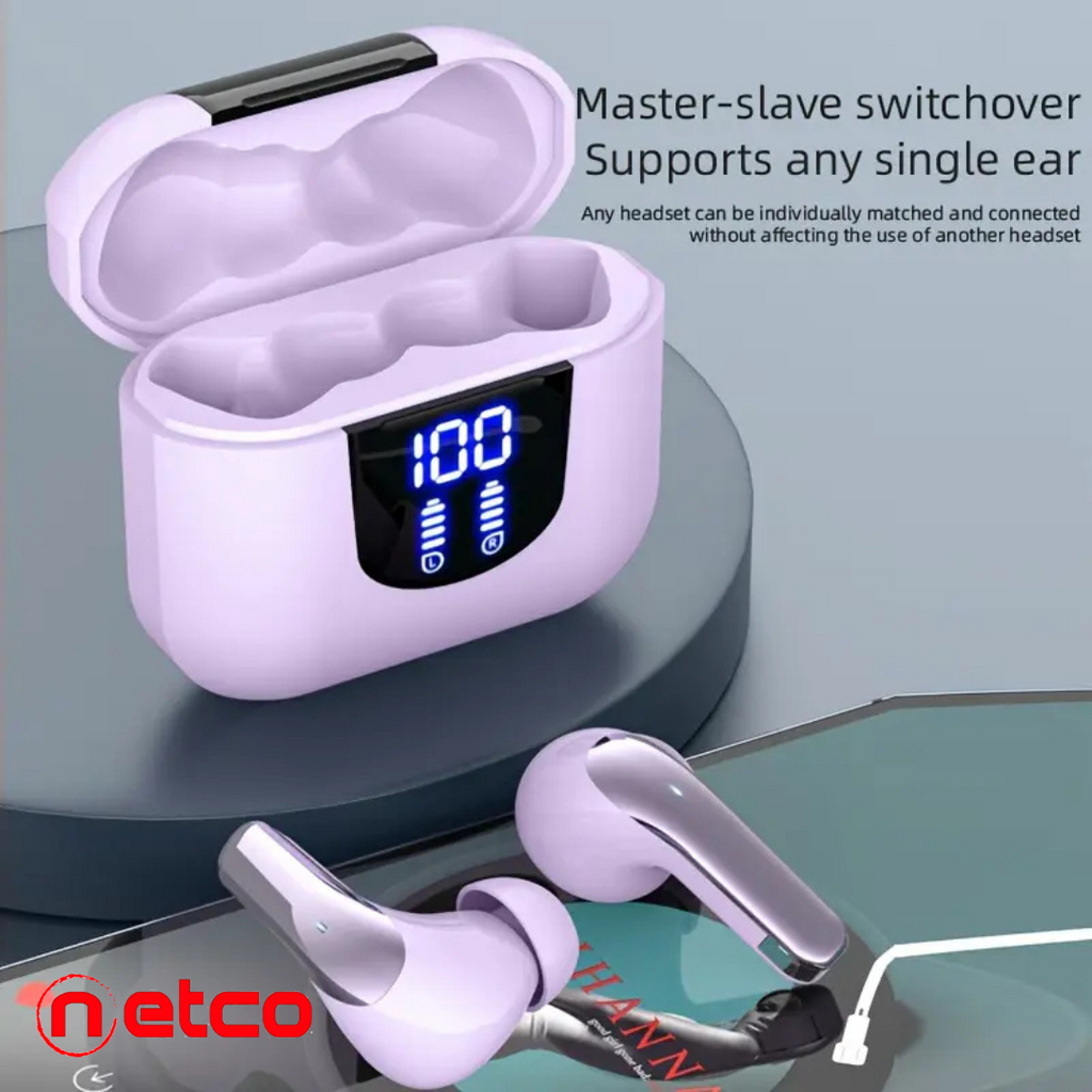 ️‍♂️ Wireless Fitness Earbuds with Active Noise Cancellation – HD Stereo Sound + Sweat Resistance