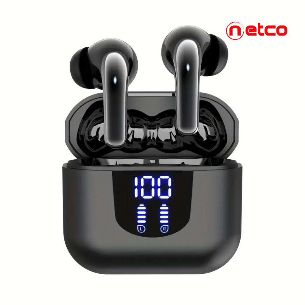 ️‍♂️ Wireless Fitness Earbuds with Active Noise Cancellation – HD Stereo Sound + Sweat Resistance