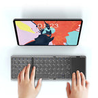 Foldable Wireless Keyboard with Touchpad