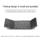 Foldable Wireless Keyboard with Touchpad