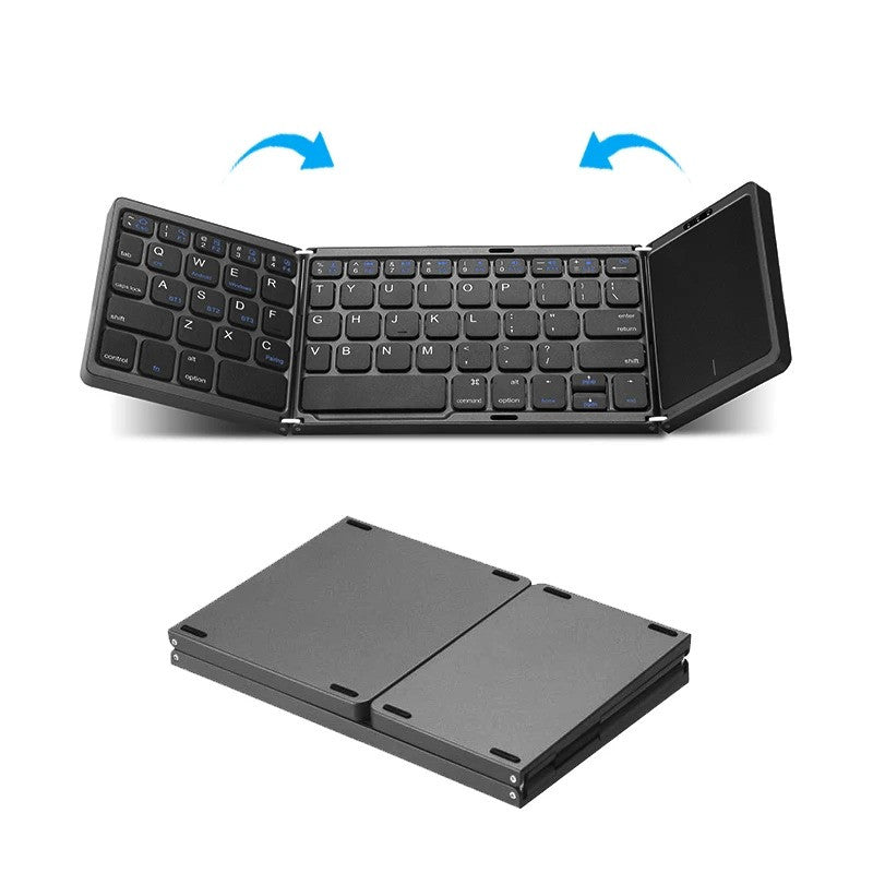 Foldable Wireless Keyboard with Touchpad