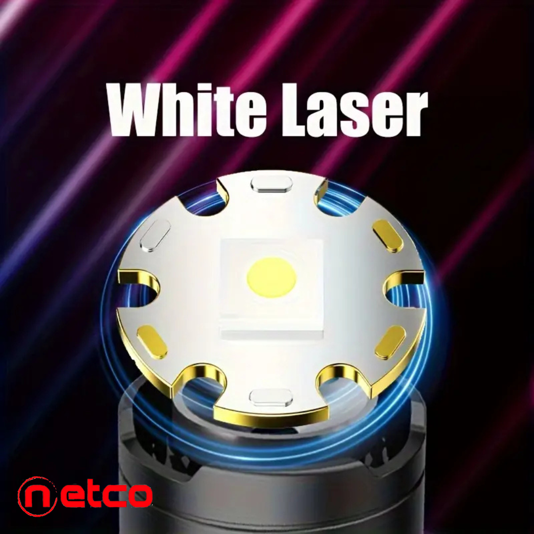 Telescopic LED Flashlight with Zoom  | Super Bright, USB Rechargeable & Long-Range Beam
