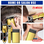 Men’s Beard & Hair Grooming Kit ✂️ | USB Rechargeable Trimmer + Electric Shaver — Precision & Style in One