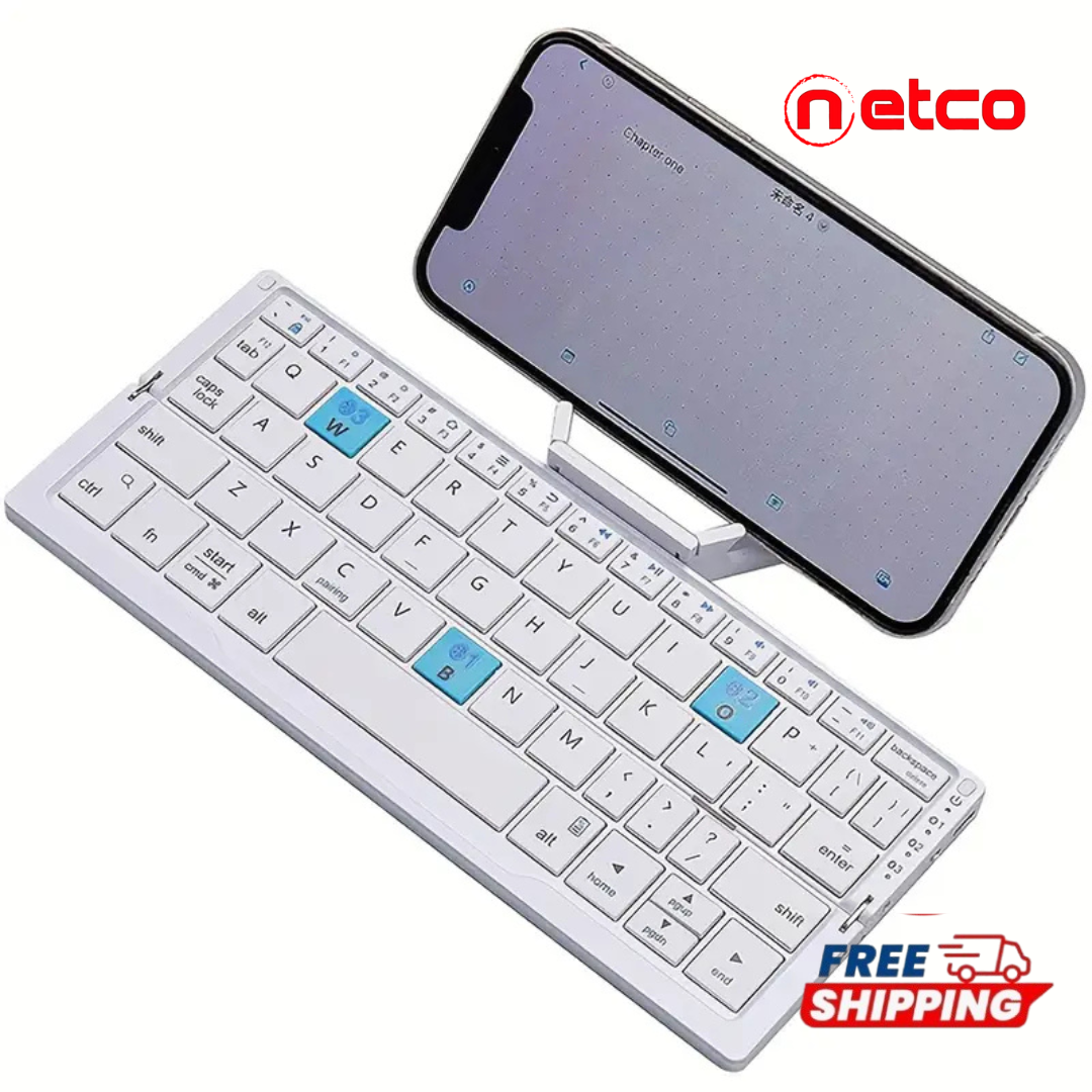 Mini Foldable Silent Keyboard  | USB Rechargeable & Portable — Perfect for iPad, Phone, and Travel ✈️