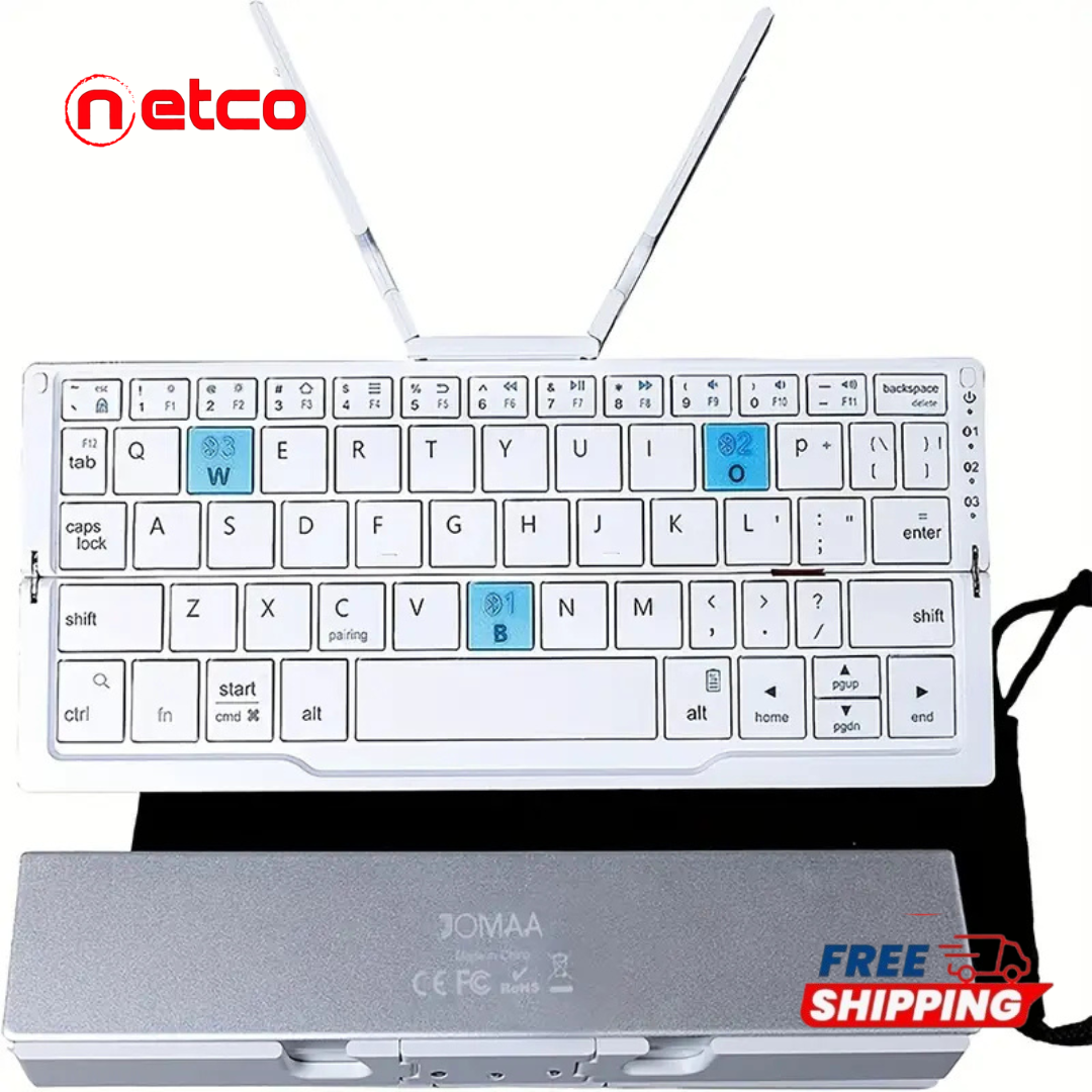 Mini Foldable Silent Keyboard  | USB Rechargeable & Portable — Perfect for iPad, Phone, and Travel ✈️