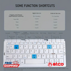 Mini Foldable Silent Keyboard  | USB Rechargeable & Portable — Perfect for iPad, Phone, and Travel ✈️