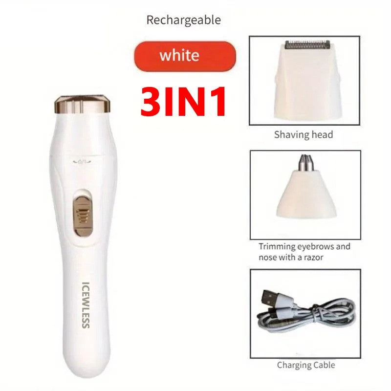Afeitadora eléctrica 3 en 1 para mujer