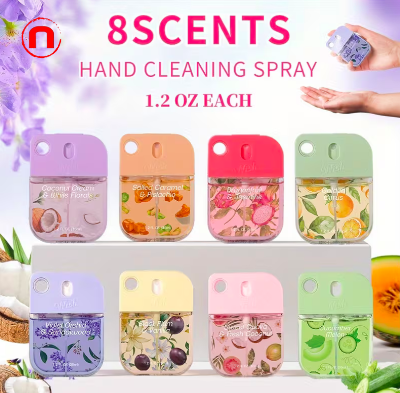 Set de perfume y espray hidratante de viaje WISH (4 pzas.)