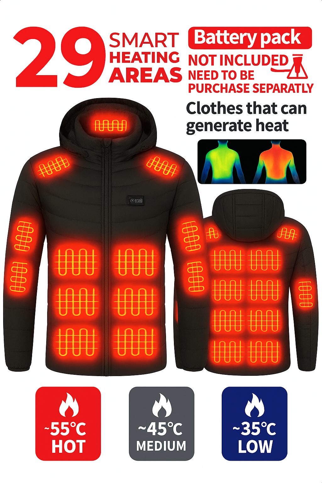 Chaqueta Térmica Pro ArcticHeat para Hombre