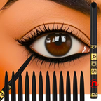 Set de delineadores de ojos de 12 piezas, a prueba de agua y manchas