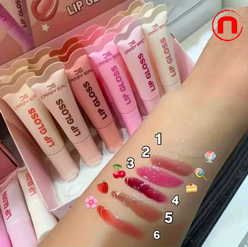 6-Pack Tinted Butter Lip Balm – Long-Lasting Hydrating Lip Gloss, 6 Colors