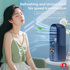 Portable Air Cooler USB Tower Fan Bladeless Desk Fan with Timer and Smart Shut-Off