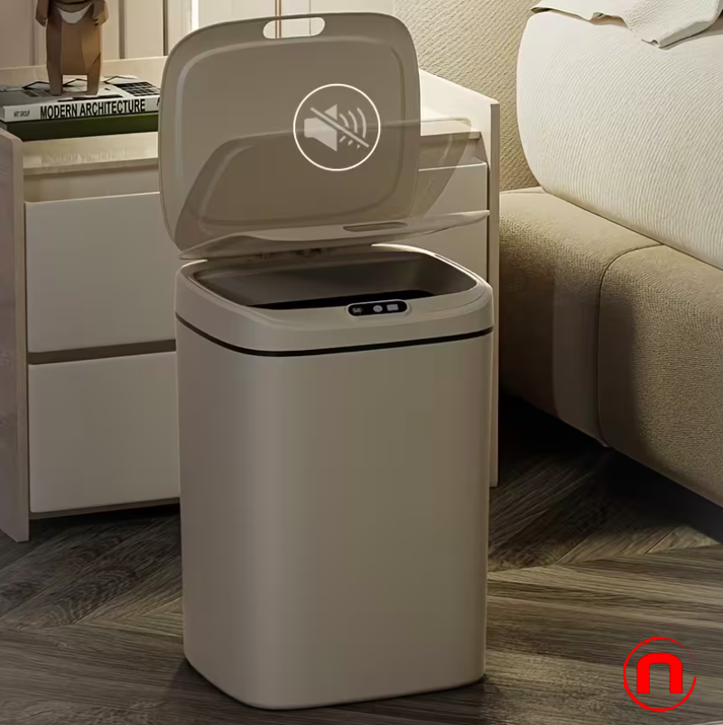 Smart Touchless Trash Can with Motion Sensor, Sealed Lid, and Odor Control Technology