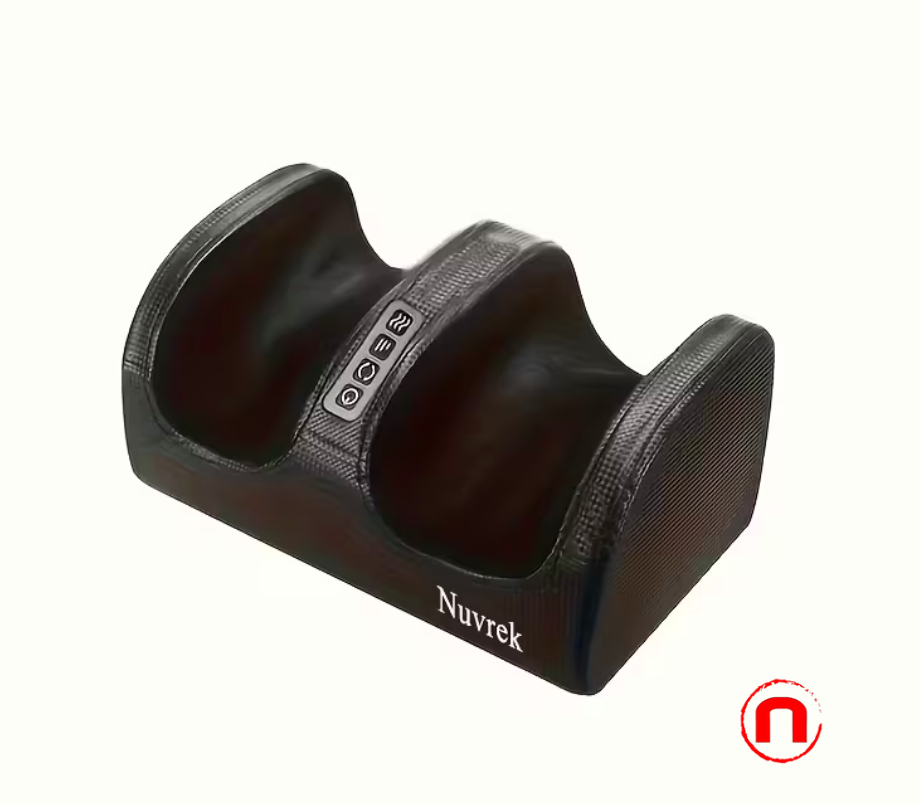 Nuvrek Foot Massager for Circulation and Relaxation - Massage Machine with Heat
