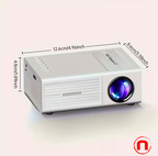 Mini proyector portátil, Full HD 1080P nativo - Compatible con iOS, Android, Windows y más. Alimentación por USB.
