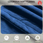 All Sizes Heated Electric Blanket Double-Sided Flannel Heating Blanket with 9 Heat Levels and 2/4/6/10 Hour Auto Shut-Off
