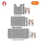3 Pieces Memory Foam Toilet Mats with U-Shaped Cutout, Thick, Soft, Super Absorbent Rug