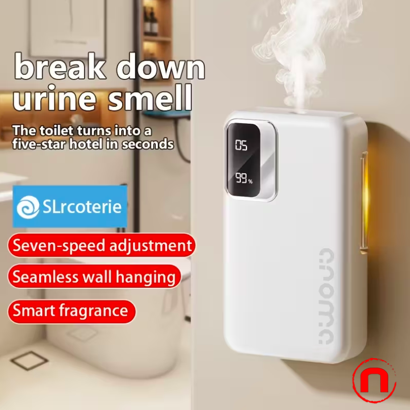 Difusor de Aroma Inteligente 2 en 1, Desodorizante Recargable con Temporizador, USB y Batería 1800mAh