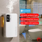 Difusor de Aroma Inteligente 2 en 1, Desodorizante Recargable con Temporizador, USB y Batería 1800mAh