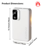 Difusor de Aroma Inteligente 2 en 1, Desodorizante Recargable con Temporizador, USB y Batería 1800mAh