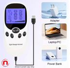 Muscle stimulator, pulse massager for muscle relief with 8 electrodes