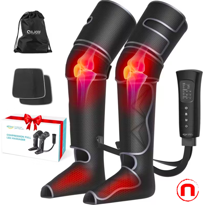 ALLJOY Leg Massager, Complete Foot and Thigh Massager with Heating