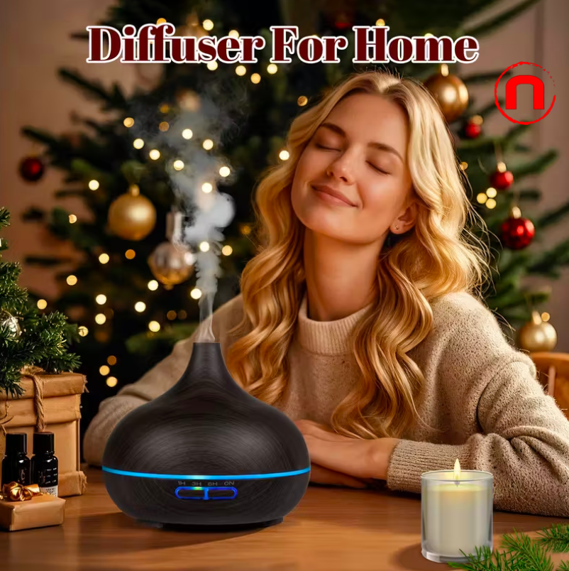 Essential Oil Diffuser with 12 Bottles of Essential Oils