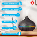Essential Oil Diffuser with 12 Bottles of Essential Oils