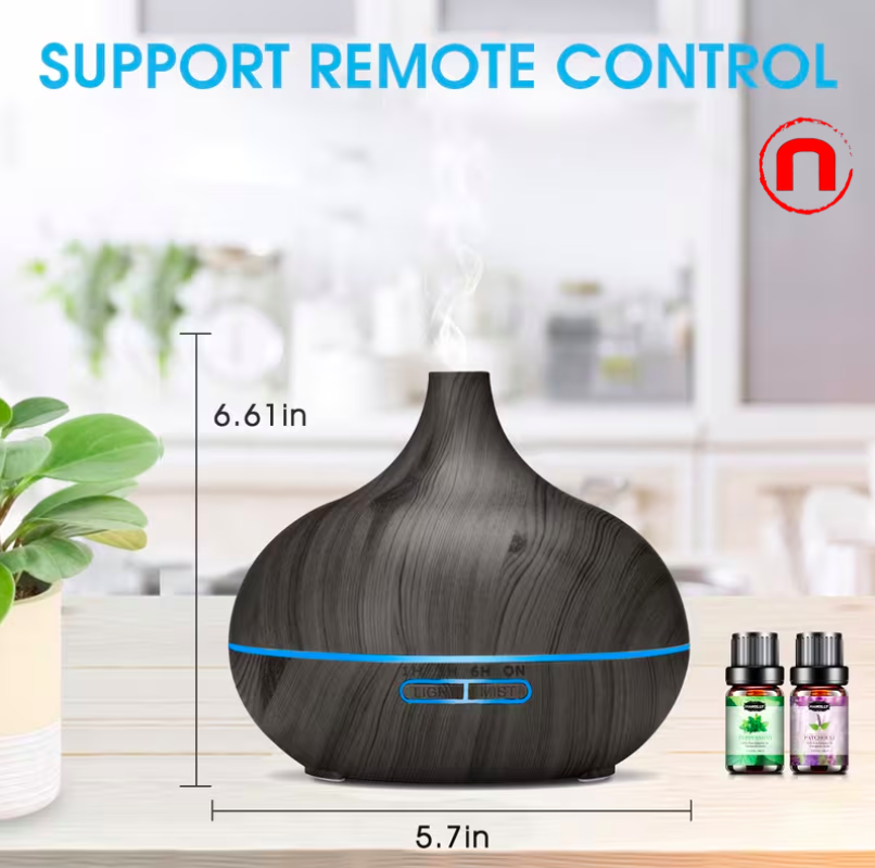 Essential Oil Diffuser with 12 Bottles of Essential Oils