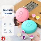 Electric Baby Nail Trimmer, Safe Newborn Nail Clipper Set with 6 Replaceable Heads