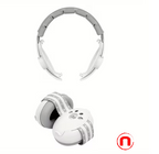 2-in-1 Baby Headphones with Hearing Protection and Noise Cancellation, Adjustable Headband