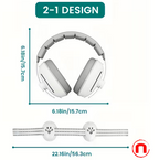 2-in-1 Baby Headphones with Hearing Protection and Noise Cancellation, Adjustable Headband