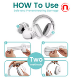2-in-1 Baby Headphones with Hearing Protection and Noise Cancellation, Adjustable Headband