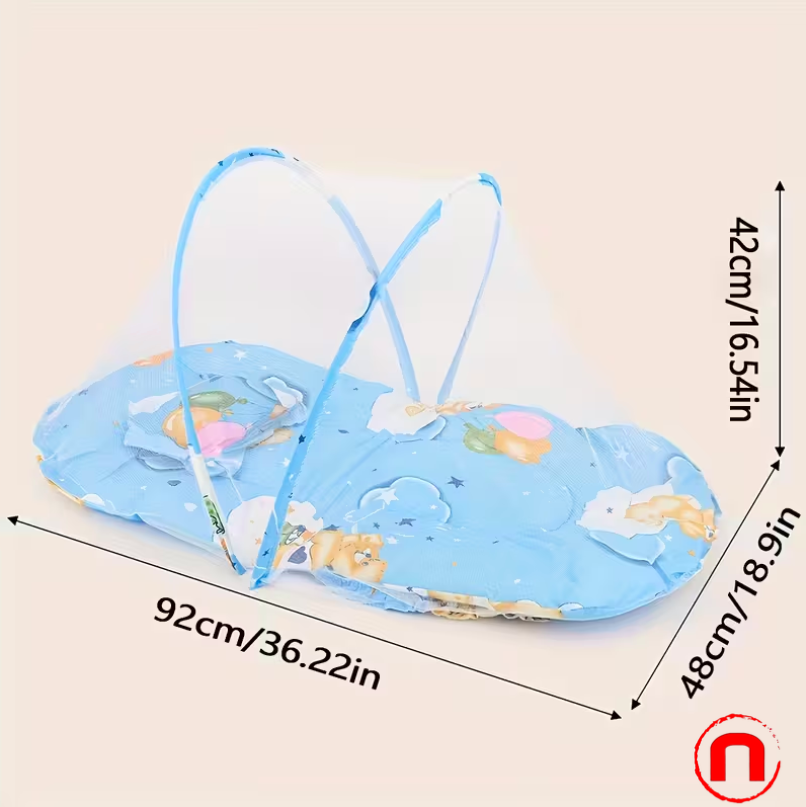 1 unidad de mosquitera plegable para niños, no requiere instalación, portátil y práctica