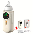 Portable Smart Baby Bottle Warmer and Thermos Cup with Leak-Proof Design, Wireless Operation, and Fast Charging