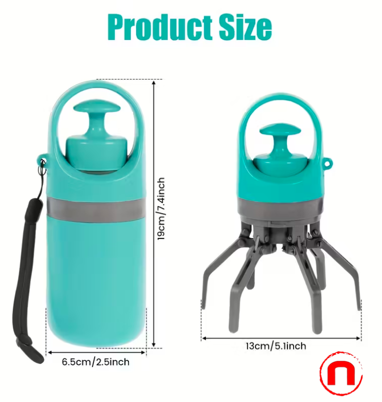 Portable Dog Poop Scooper with Bag Dispenser