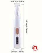 Hair Clipper and Pet Trimmer with USB Cable, Low Noise Motor, LED Light, USB